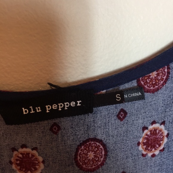 Anthropologie blu pepper Paisley Print Romper - Picture 4 of 4